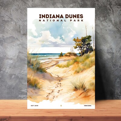 Indiana Dunes National Park Poster, Travel Art, Office Poster, Home Decor | S8 - image2